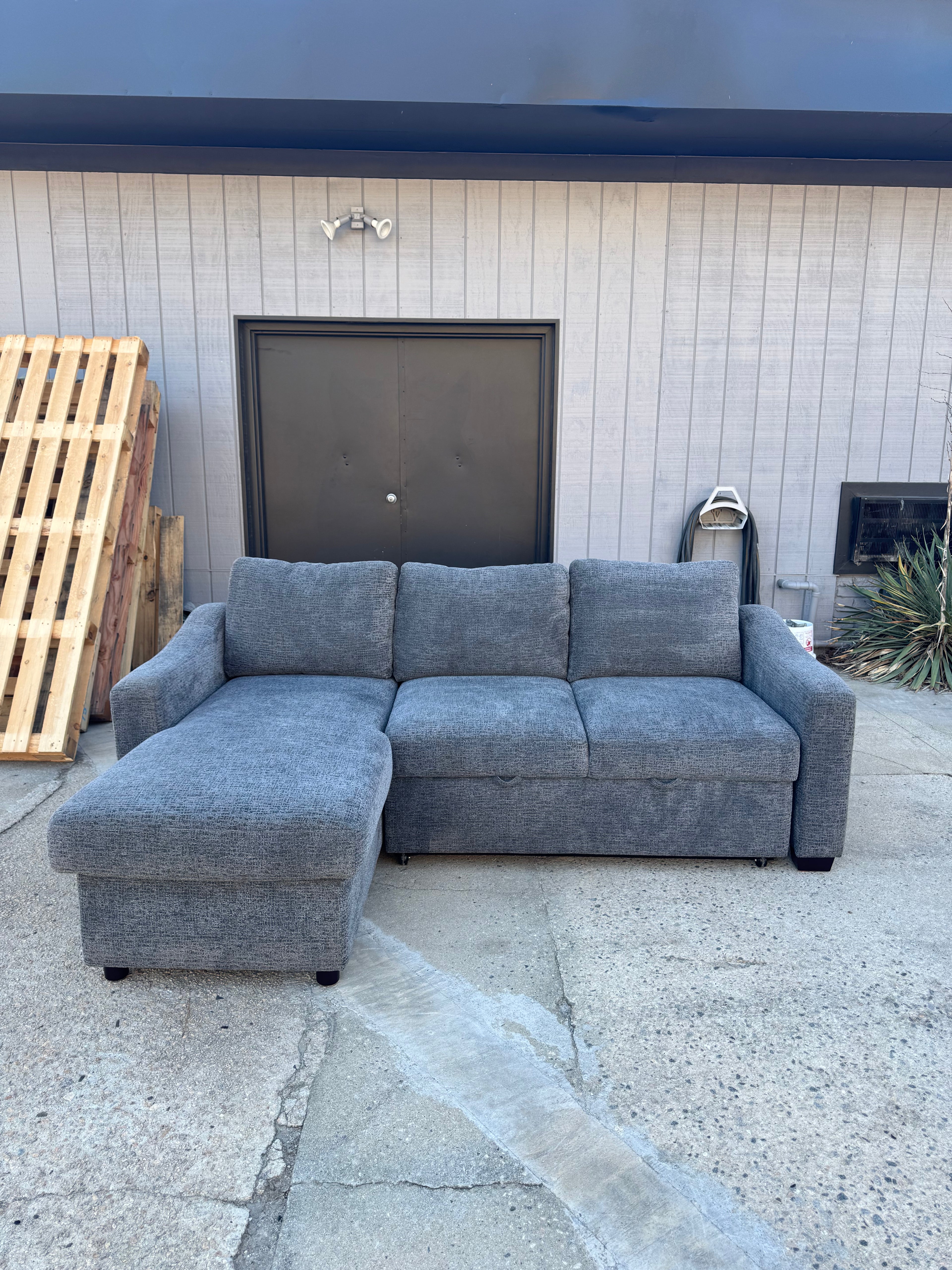 Coddle Aria Sleeper Sectional w/reversible storage chaise